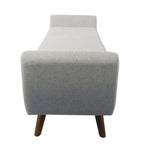 Panca Contenitore Moderna HomePop con Gambe in Legno