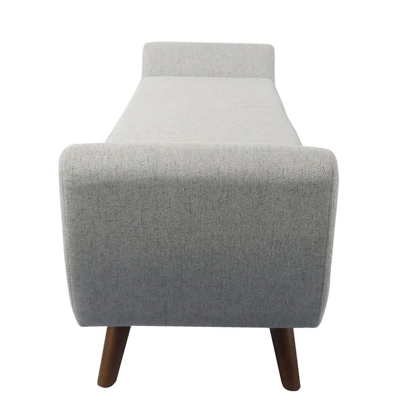 Panca Contenitore Moderna HomePop con Gambe in Legno
