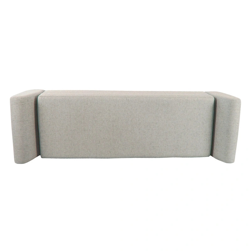 Panca Contenitore Moderna HomePop con Gambe in Legno