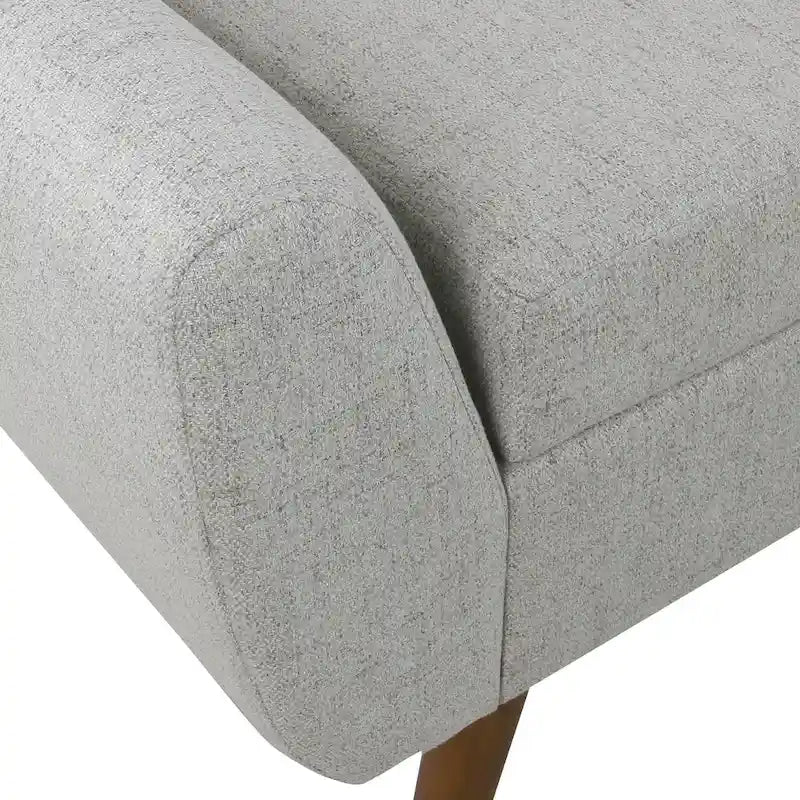 Panca Contenitore Moderna HomePop con Gambe in Legno