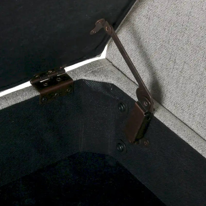 Panca Contenitore Moderna HomePop con Gambe in Legno