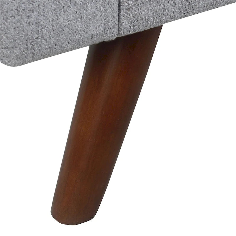 Panca Contenitore Moderna HomePop con Gambe in Legno