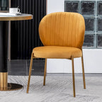 Ensemble de salle à manger contemporain 5 pièces Amoa de Roundhill Furniture, table ronde blanche et 4 chaises