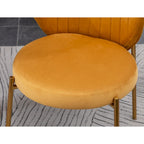 Ensemble de salle à manger contemporain 5 pièces Amoa de Roundhill Furniture, table ronde blanche et 4 chaises