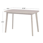 Set da pranzo 4 pezzi in legno massello Nettie Simple Living