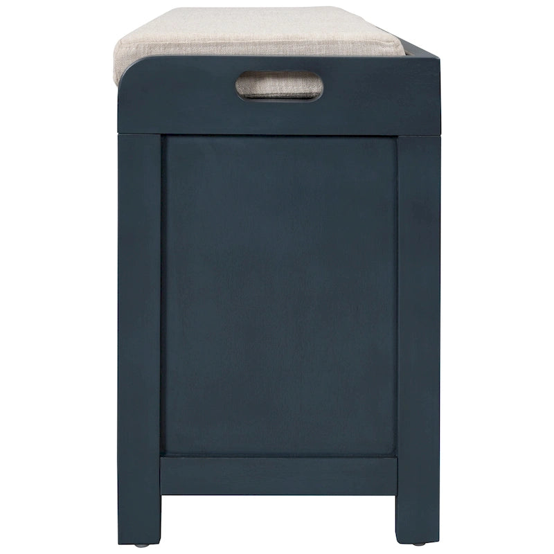 Panca contenitore con cesto rimovibile e 2 cassetti, panca scarpiera completamente assemblata con cuscino rimovibile - 81,3 L x 30 L x 50,8 A cm