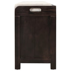 Panca contenitore con cesto rimovibile e 2 cassetti, panca scarpiera completamente assemblata con cuscino rimovibile - 81,3 L x 30 L x 50,8 A cm