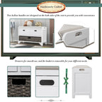 Panca contenitore con cesto rimovibile e 2 cassetti, panca scarpiera completamente assemblata con cuscino rimovibile - 81,3 L x 30 L x 50,8 A cm