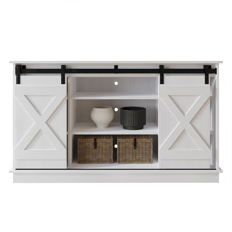 Mobile porta TV a console a forma di X in stile vintage CraftPorch