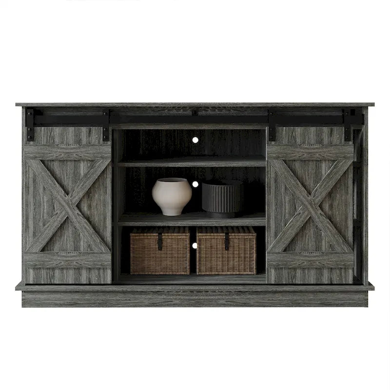 Mobile porta TV a console a forma di X in stile vintage CraftPorch