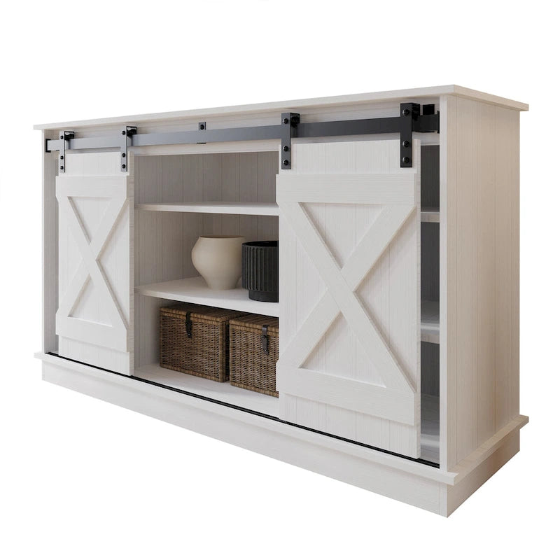 Mobile porta TV a console a forma di X in stile vintage CraftPorch
