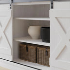 Mobile porta TV a console a forma di X in stile vintage CraftPorch
