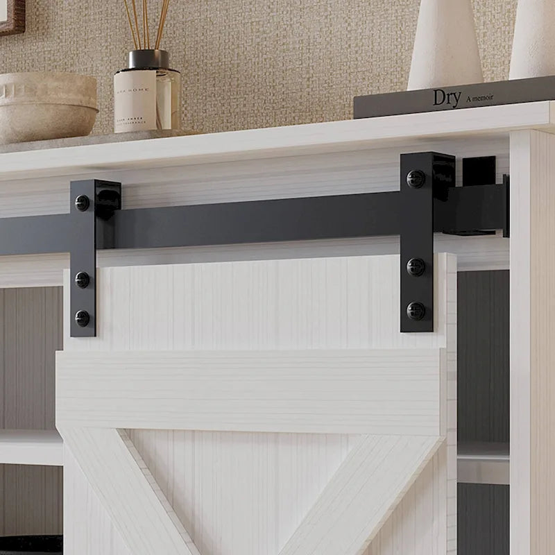 Mobile porta TV a console a forma di X in stile vintage CraftPorch