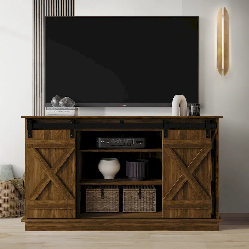 Mobile porta TV a console a forma di X in stile vintage CraftPorch