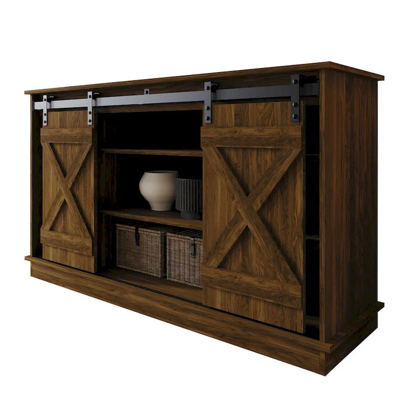 Mobile porta TV a console a forma di X in stile vintage CraftPorch