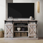 Mobile porta TV a console a forma di X in stile vintage CraftPorch