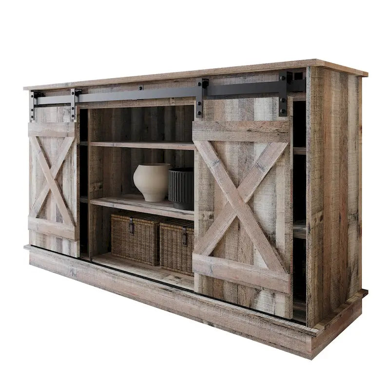 Mobile porta TV a console a forma di X in stile vintage CraftPorch