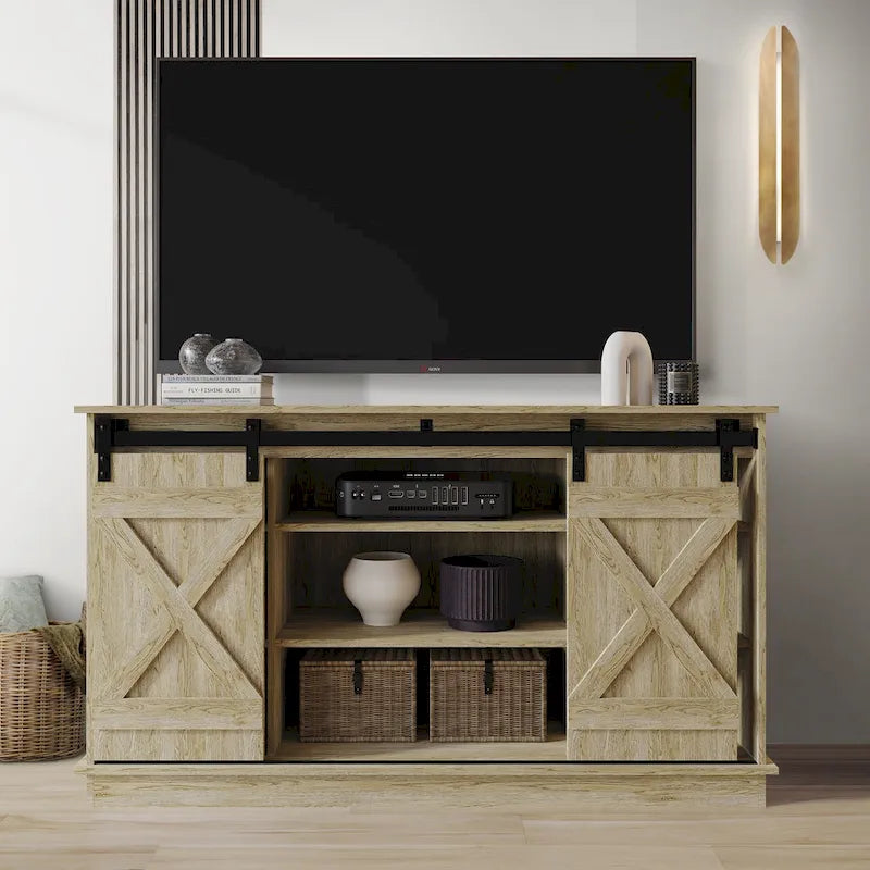 Mobile porta TV a console a forma di X in stile vintage CraftPorch