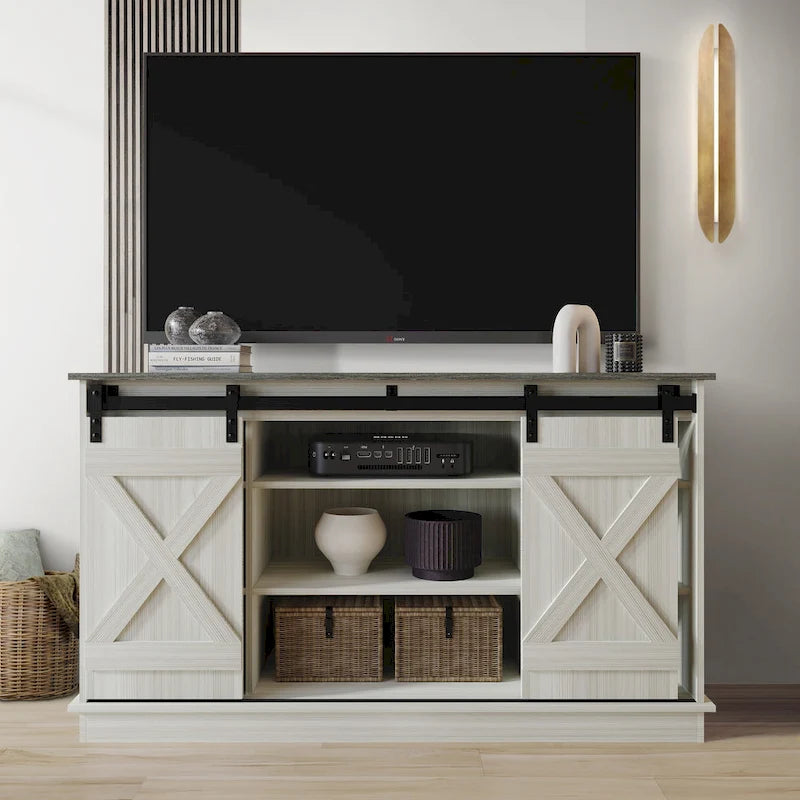 Mobile porta TV a console a forma di X in stile vintage CraftPorch