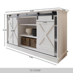 Mobile porta TV a console a forma di X in stile vintage CraftPorch