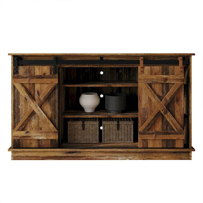 Mobile porta TV a console a forma di X in stile vintage CraftPorch