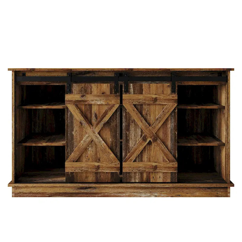 Mobile porta TV a console a forma di X in stile vintage CraftPorch