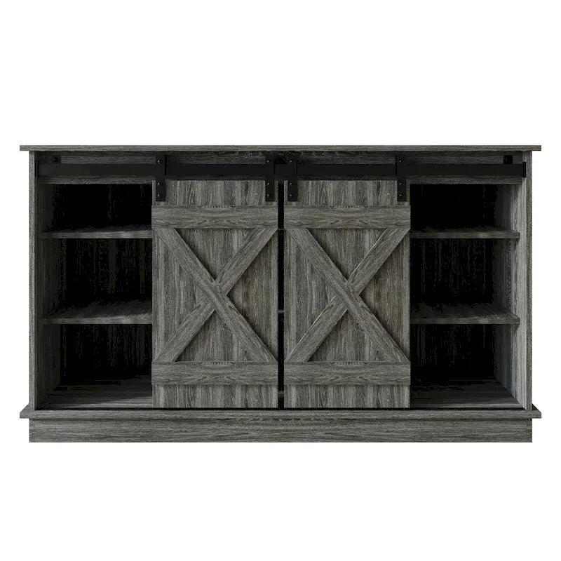 Mobile porta TV a console a forma di X in stile vintage CraftPorch