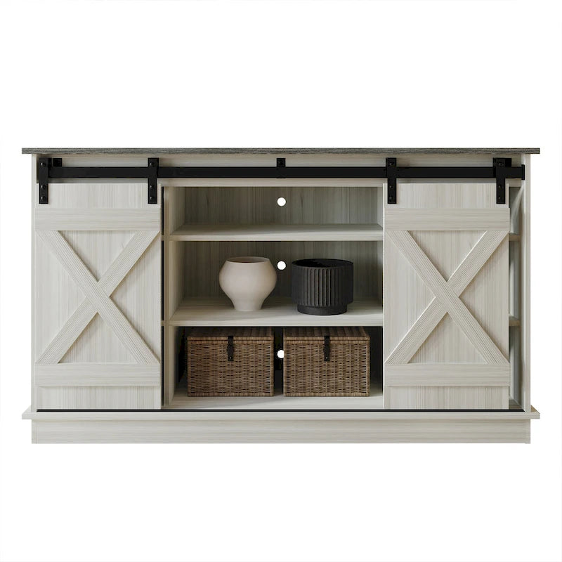 Mobile porta TV a console a forma di X in stile vintage CraftPorch