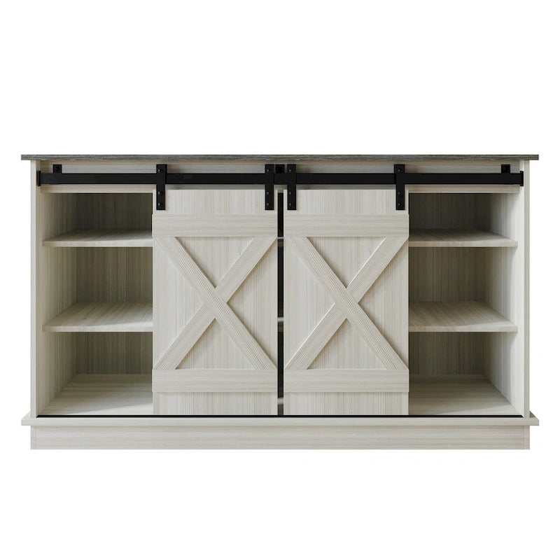 Mobile porta TV a console a forma di X in stile vintage CraftPorch
