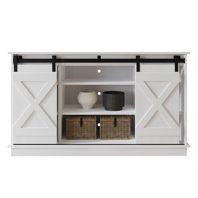 Mobile porta TV a console a forma di X in stile vintage CraftPorch