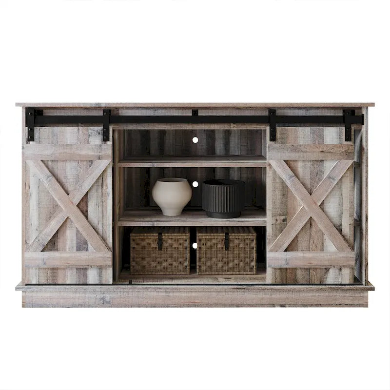 Mobile porta TV a console a forma di X in stile vintage CraftPorch