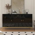 Credenza laterale portaoggetti multimediale lucida a 3 ante Clihome