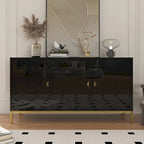 Credenza laterale portaoggetti multimediale lucida a 3 ante Clihome