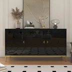 Credenza laterale portaoggetti multimediale lucida a 3 ante Clihome