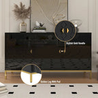 Credenza laterale portaoggetti multimediale lucida a 3 ante Clihome