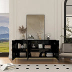Credenza laterale portaoggetti multimediale lucida a 3 ante Clihome