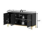 Credenza laterale portaoggetti multimediale lucida a 3 ante Clihome