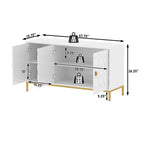 Credenza laterale portaoggetti multimediale lucida a 3 ante Clihome