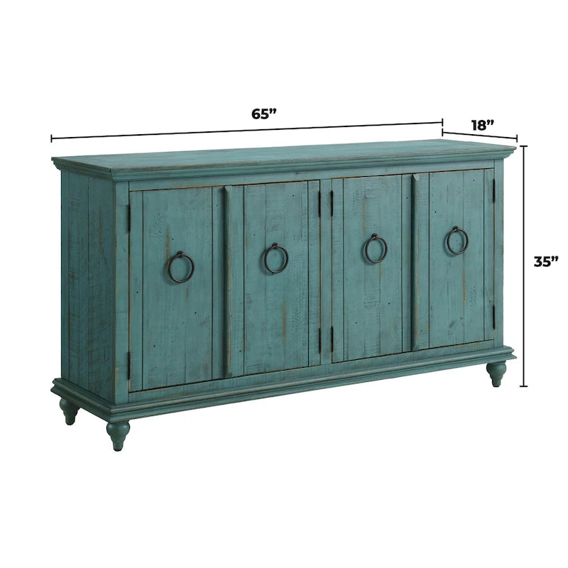 Garden District Mobile TV 65 in Legno Massello