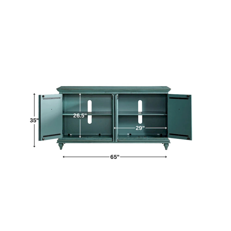 Garden District Mobile TV 65 in Legno Massello