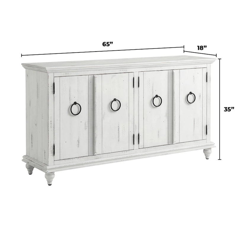Garden District Mobile TV 65 in Legno Massello