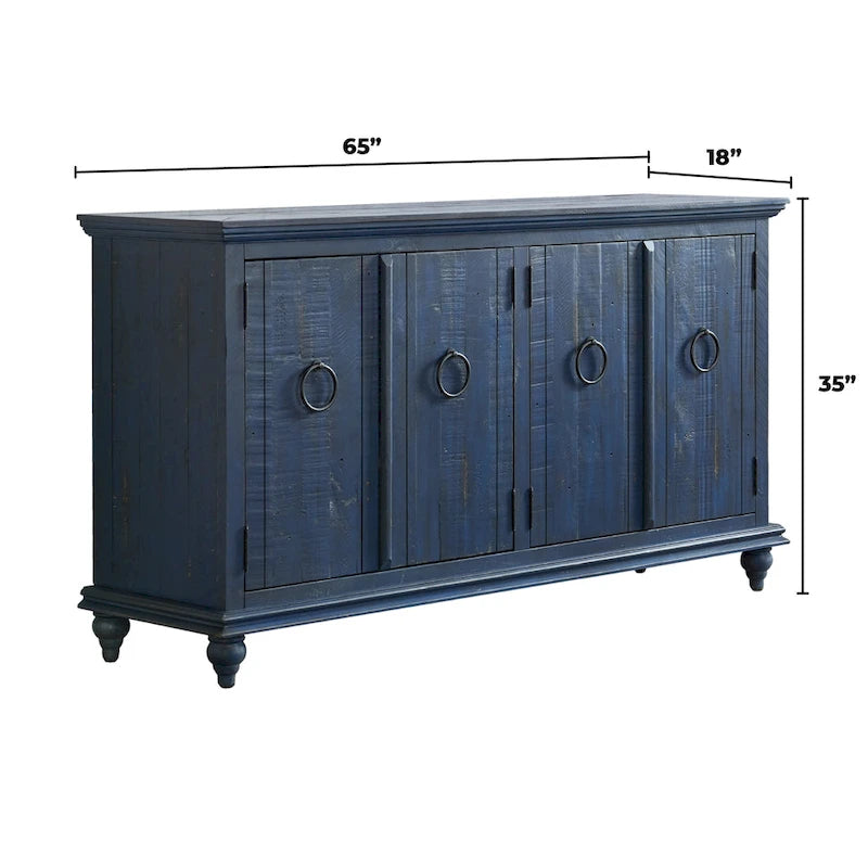 Garden District Mobile TV 65 in Legno Massello