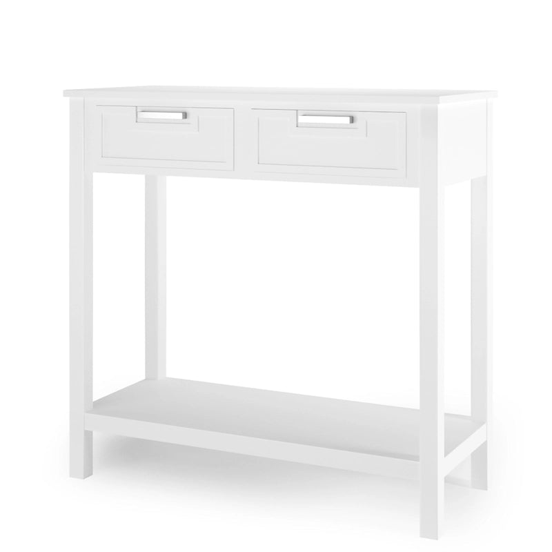 Console Table d'Entrée avec 2 Tiroirs et Étagère Inférieure