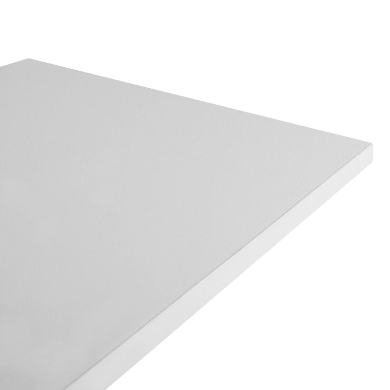 Table d'appoint en bois en forme de S à 3 niveaux avec étagère de rangement - 52,5H x 43,9L x 37,8P