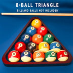 GSE Rastrelliere per palle da biliardo a triangolo 8-Ball/a diamante 9-Ball in mogano massiccio per palle da 2-1/4