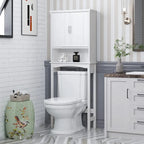 Spirich Home Mobiletto da Bagno Sopra il WC, Scaffale Bagno Sopra il Water, Salvaspazio Organizzatore Bagno, Bianco