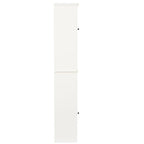 Armoire de salle de bain en MDF blanc, 170 cm de haut, avec lingère