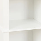 Armoire de salle de bain en MDF blanc, 170 cm de haut, avec lingère