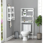 UTEX Organizer da bagno a 3 ripiani sopra il WC, salvaspazio da bagno, collezione salvaspazio