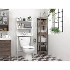 UTEX Organizer da bagno a 3 ripiani sopra il WC, salvaspazio da bagno, collezione salvaspazio